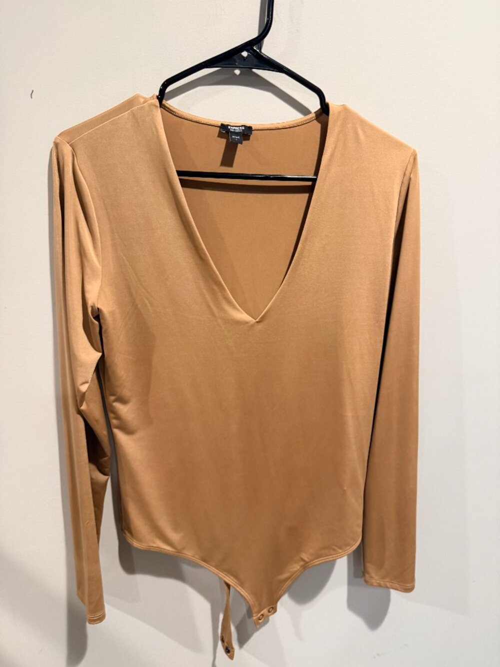 Camel Color Long Sleeve Body Suit